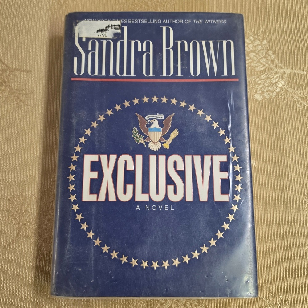 Exclusive by Sandra Brown Hardcover 1996 Warner Books Political Thriller Novel